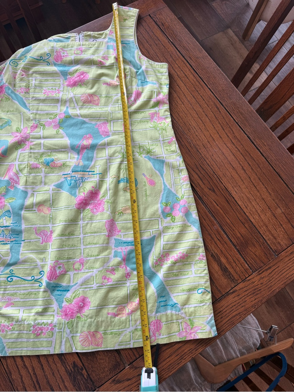 Lilly Pulitzer “ Palm Beach “ Sleeveless Lime Green Shift Dress - Picture 8 of 9